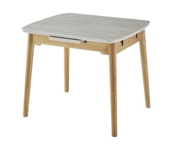 Стіл VetroMebel TM-87-1 травертин матовий та дуб (TM-87-1-travertin/oak) 2325441711 фото