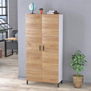 Шкаф распашной Loft Design LT-900-1900 Белый/Дуб Крафт золотой 1751303129 фото