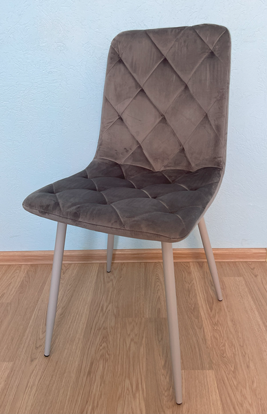 Стул Vetro Mebel N-41 темно-серый + серый (N-41-dark-grey-velur/ grey) 1805215111 фото