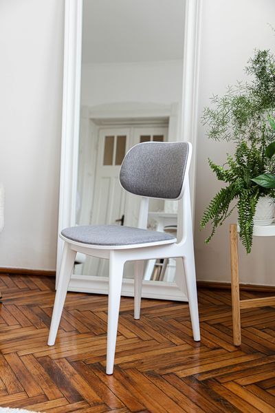 Стул Микс Мебель Лула Софт Белый/Серый (А0055531) 2039214690 фото