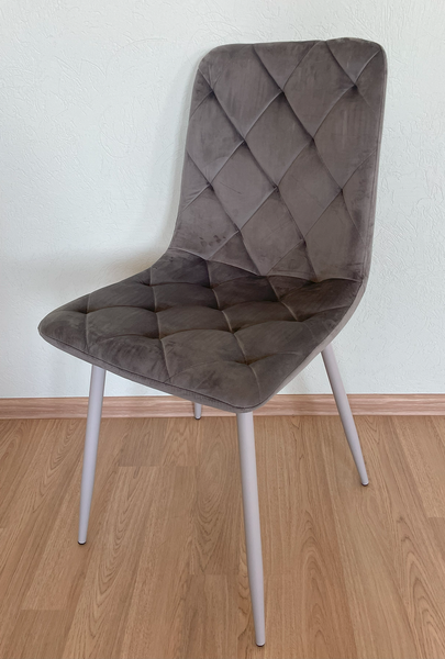 Стул Vetro Mebel N-41 темно-серый + серый (N-41-dark-grey-velur/ grey) 1805215111 фото