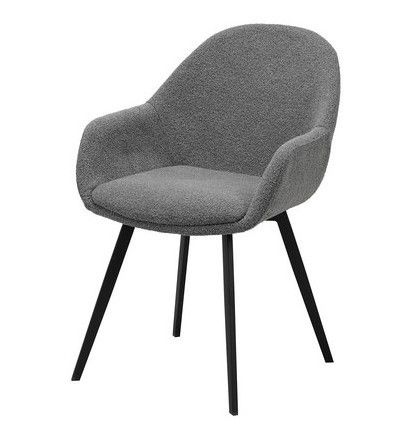 Стул Vetro Mebel М-160 серый+черный (M-160-grey-boucle/black) 2194921037 фото