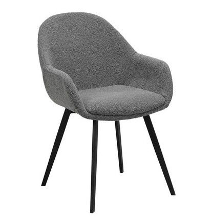 Стул Vetro Mebel М-160 серый+черный (M-160-grey-boucle/black) 2194921037 фото