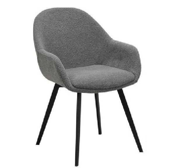 Стул Vetro Mebel М-160 серый+черный (M-160-grey-boucle/black) 2194921037 фото