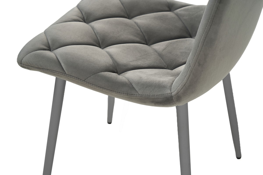Стул Vetro Mebel N-41 темно-серый + серый (N-41-dark-grey-velur/ grey) 1805215111 фото