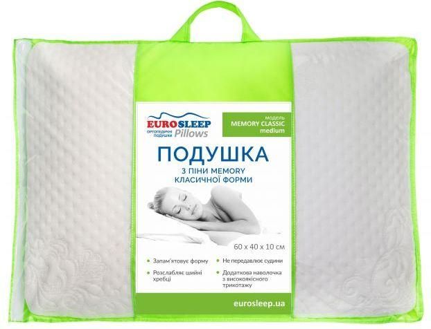 Подушка Eurosleep Memory Classic Medium 1711756308 фото