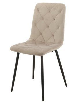 Стул Vetro Mebel N-41 капучино + черный (N-41-cappuccino-velur/ black) 1805221089 фото