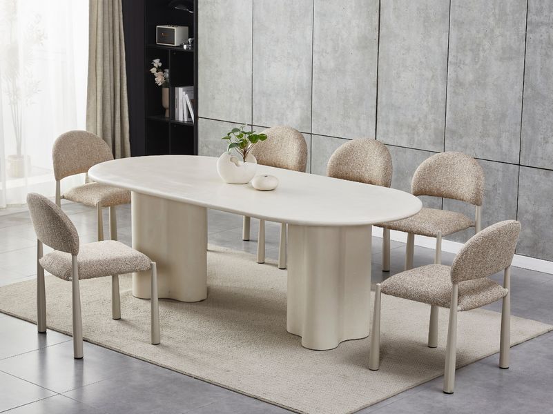 Стол VetroMebel Клио TМ-220 Бетон МДФ с матовым микроцементным покрытием (TM-220-concrete) 2579849331 фото