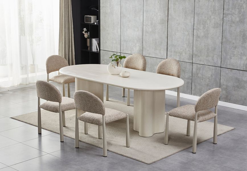 Стол VetroMebel Клио TМ-220 Бетон МДФ с матовым микроцементным покрытием (TM-220-concrete) 2579849331 фото