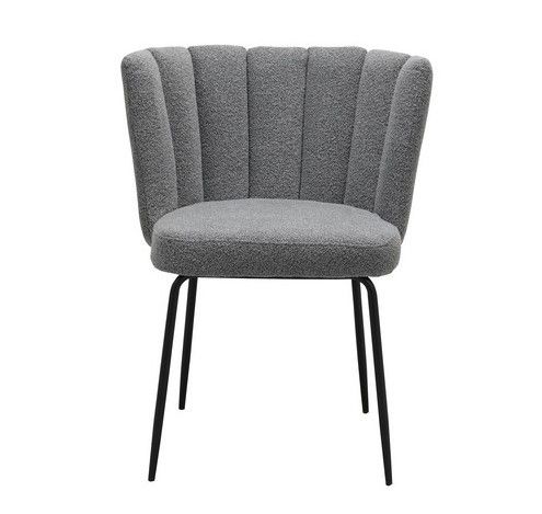 Стул Vetro Mebel М-200 серый+черный (M-200-grey-boucle/black) 2196193748 фото