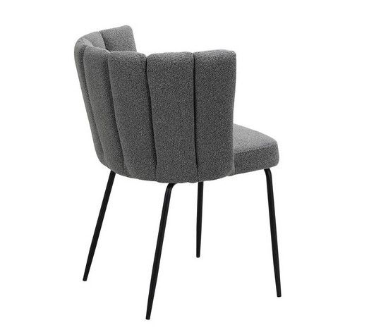 Стул Vetro Mebel М-200 серый+черный (M-200-grey-boucle/black) 2196193748 фото