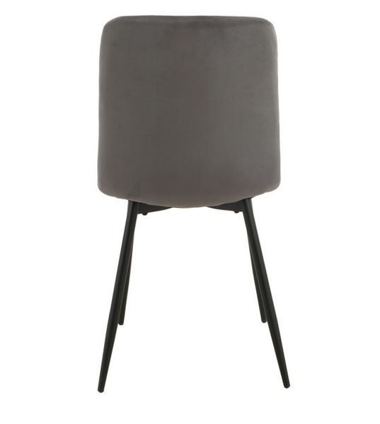 Стілець Vetro Mebel N-41 темно-сірий + чорний (N-41-dark-grey-velur/ black) 1805216527 фото