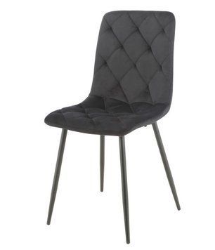 Стул Vetro Mebel N-41 черный + черный (N-41-black-velur/ black) 1805222851 фото