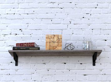 Полиця Loft Design PL6-112-18 Чорний/Дуб Палена 11114pl6-112180306 фото