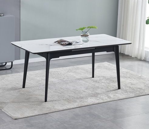 Стіл Vetro Mebel TM-89 каса вайт + чорний (TM-89-casa-white/ black) 1813680543 фото