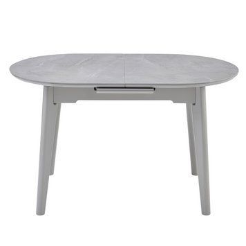 Стіл VetroMebel TM-126-1 мармур калакатта - сірий (TM-126-1-calacatta-marble/grey) 2896773946 фото
