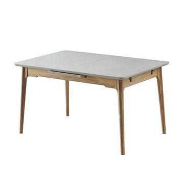 Стол Vetro Mebel ТМ-120 бардилио лайт+бук (TM-120-light-grey/oak) 2139832619 фото