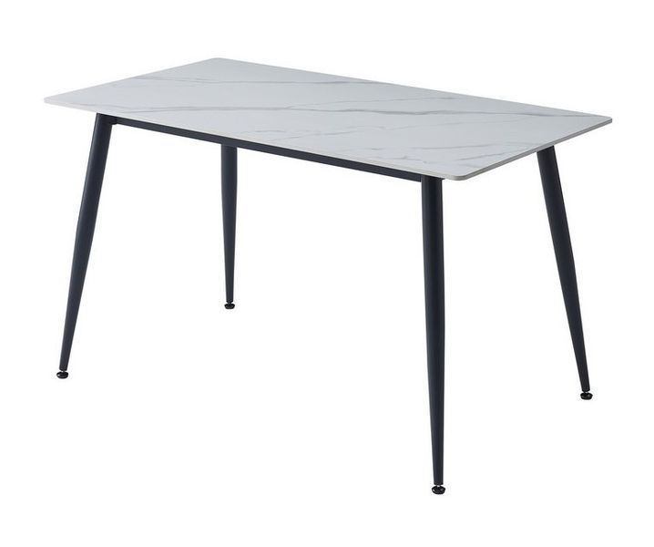 Стіл Vetro Mebel TM-100 білий мармур + чорний (TM-100-white-marble) 1995826025 фото