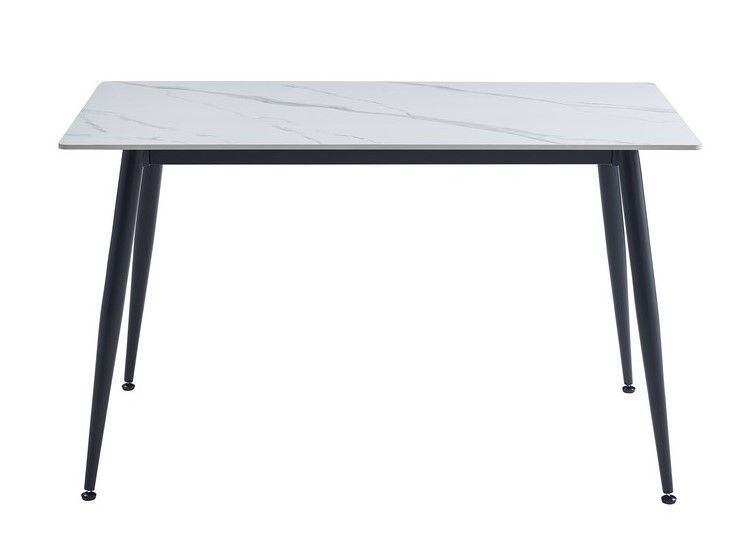 Стіл Vetro Mebel TM-100 білий мармур + чорний (TM-100-white-marble) 1995826025 фото