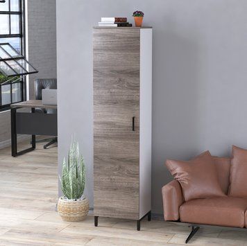 Шкаф распашной Loft Design LT-450-1900 Белый/Дуб Палена 1750788048 фото
