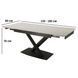 Стол Vetro Mebel TML-809 айс грей+черный (TML-809-ice-grey/black) 1485504910 фото 3