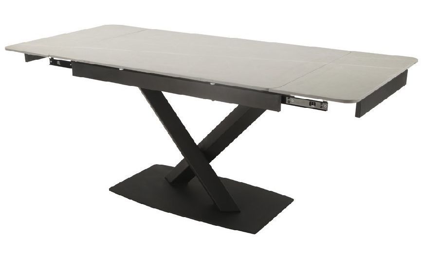 Стол Vetro Mebel TML-809 айс грей+черный (TML-809-ice-grey/black) 1485504910 фото
