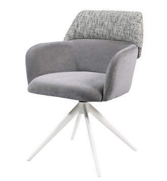 Стілець Vetro Mebel R-165 поворотний Прованс ніжки білі (R-165-provence-chenille/white) 2564578592 фото