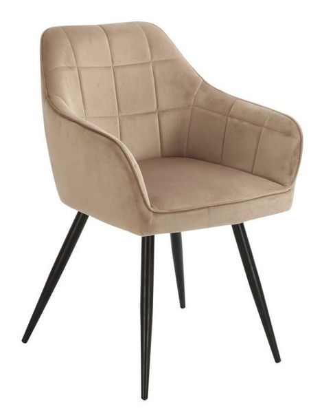 Стілець Vetro Mebel М-62 капучино + чорний (M-62-cappuccino-velvet/ black) 1690356496 фото