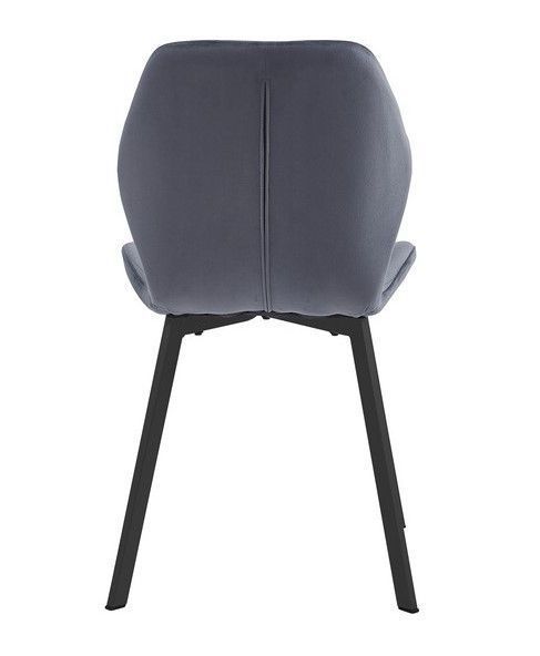 Стілець Vetro Mebel N-54 темно-сірий + чорний (N-54-dark-grey-velur/black) 2141288022 фото