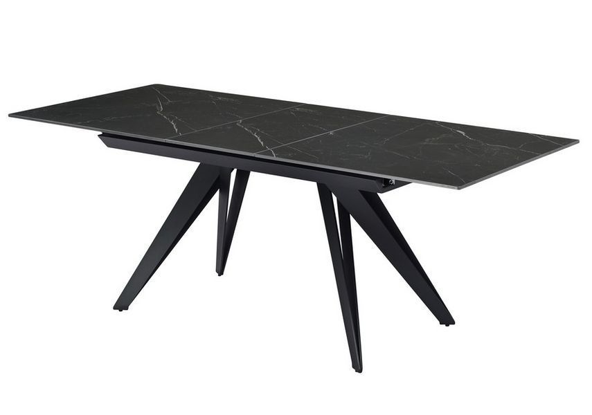 Стол Vetro Mebel ТМL-893 (васко) неро дорадо + черный (TML-893-vasko-nero-dorado/black) 1904968678 фото