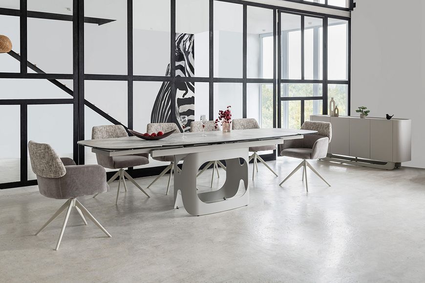 Стілець Vetro Mebel R-165 поворотний Прованс ніжки білі (R-165-provence-chenille/white) 2564578592 фото