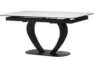 Стіл Vetro Mebel TML-815 білий мармур + чорний (TML-815-white-marble/ black) 1253424267 фото
