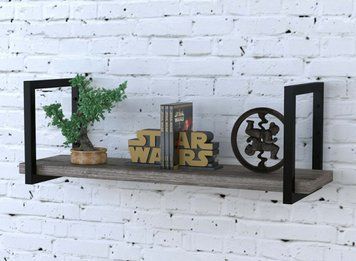 Полка Loft Design PL1-112-36 Черный/Дуб Палена 11114pl1-112360306 фото