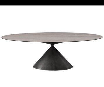 Стіл VetroMebel (кераміка) Тереза ​​TML-1260 Грей травертин/Чорний (TML-1260-teresa-grey-traventin/black) 2584776678 фото