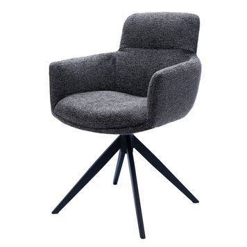 Стілець VetroMebel R-185 антрацит + чорний (R-185-dark-grey-boucle/black) 2752398820 фото