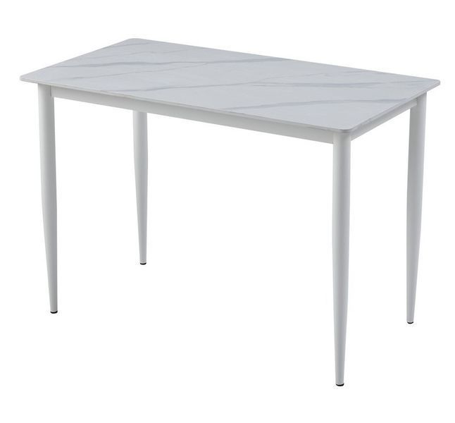 Стіл Vetro Mebel TM-110 білий мармур + білий (TM-110-white-marble) 1994926336 фото