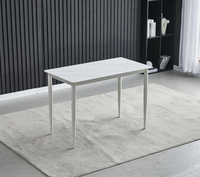 Стіл Vetro Mebel TM-110 білий мармур + білий (TM-110-white-marble) 1994926336 фото