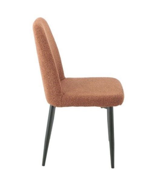 Стілець Vetro Mebel N-44 теракотовий + чорний (N-44-terracotta-boucle/ black) 1914476124 фото
