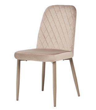 Стул Vetro Mebel N-44 капучино + капучино (N-44-cappuccino-velur/ cappuccino) 1914484484 фото