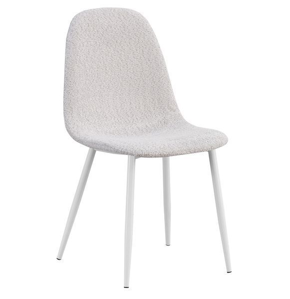 Стілець Vetro Mebel N-160 Айворі букле (N-160-ivory-boucle/white) 2324415102 фото