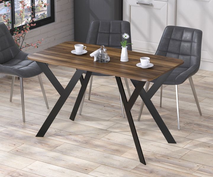 Стол Loft Design Ишла 120-65 с закругленными углами Орех Модена 1700887681 фото