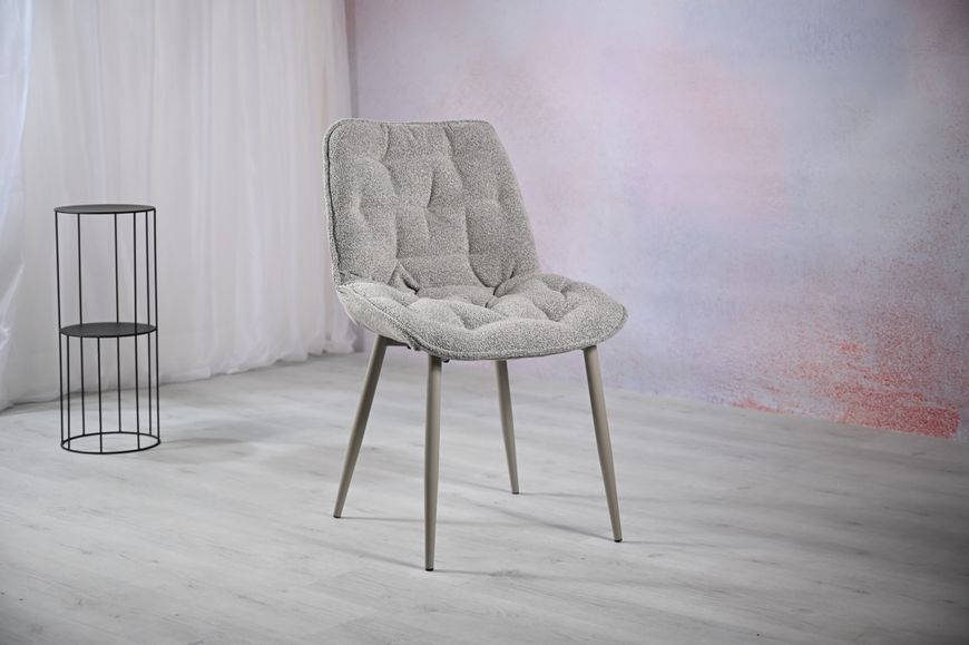 Стул Vetro Mebel M-78 Марципан букле ножки капучино (M-78-marzipan-boucle/cappuccino) 2325198680 фото