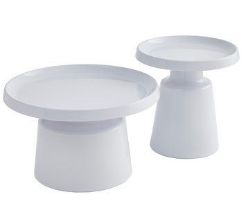 Комплект журнальних столів Vetro Mebel CT-45 Беніто Білий + Білий (CT-45-benito/white) 2544282778 фото