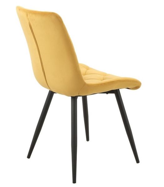 Стілець Vetro Mebel М-45 гірчичний + чорний (M-45-mustard-velur/ black) 1792142334 фото