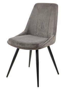 Стул Vetro Mebel М-72 серый+черный (M-72- grey-velvet/ black) 1942418782 фото