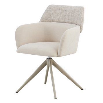 Стілець Vetro Mebel R-165 поворотний Тофу ніжки капучіно (R-165-tofu-chenille/cappu) 2564587678 фото