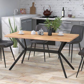 Стіл Loft Design Остін 136,6х70 Дуб Крафт золотий 1921226652 фото