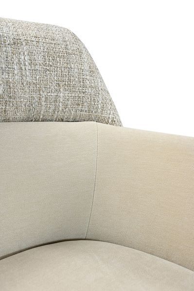Стілець Vetro Mebel R-165 поворотний Тофу ніжки капучіно (R-165-tofu-chenille/cappu) 2564587678 фото