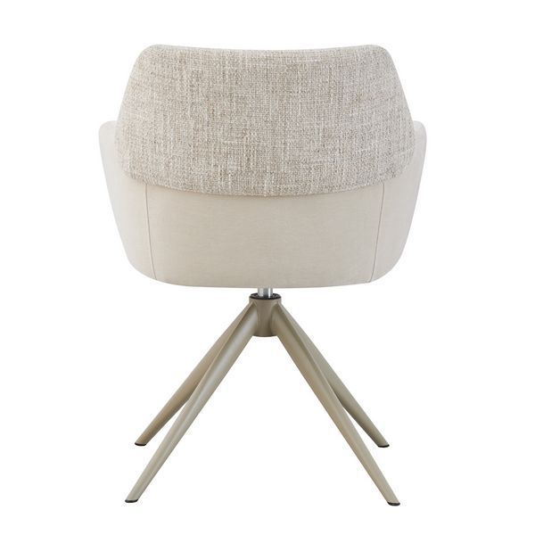 Стілець Vetro Mebel R-165 поворотний Тофу ніжки капучіно (R-165-tofu-chenille/cappu) 2564587678 фото