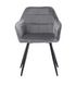 Стул Vetro Mebel М-62 серый+черный (M-62-grey-velvet/ black) 1690357717 фото 4